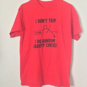Red graphic tee